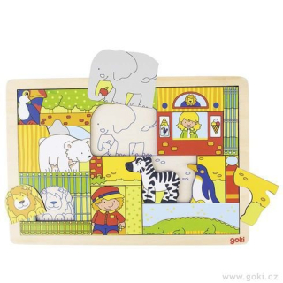 Puzzle s pozadím – Moje malé ZOO