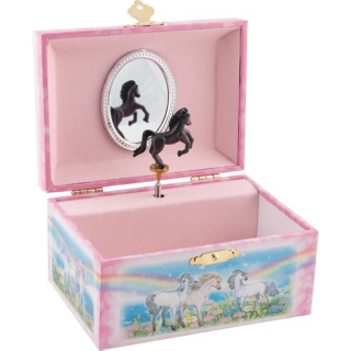 Dětská hrací šperkovnice - HNĚDOČERNÝ KONÍK